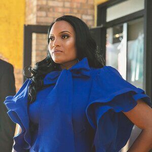 Beautiful Royal Blue Professional Dress